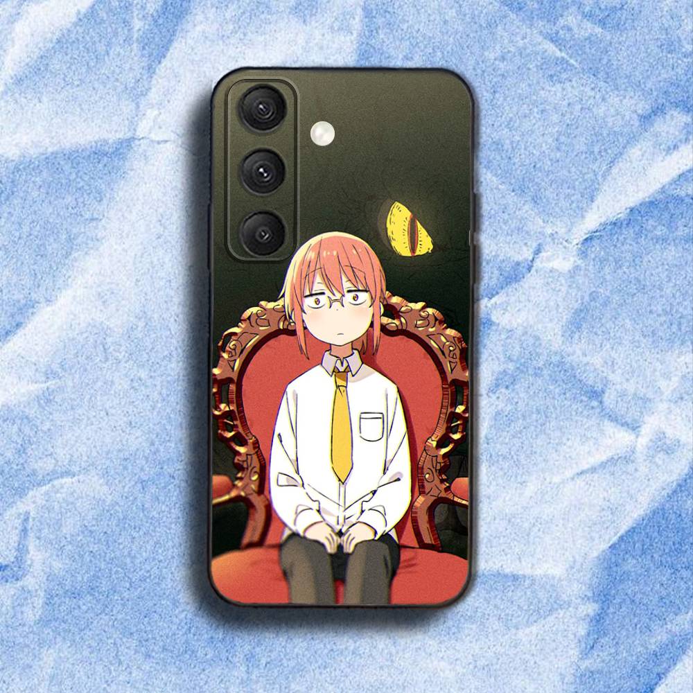 Miss Kobayashi D-Dragon Maid Phone Case For Samsung S 25,24,23,22,30,21,10,9,Ultra,Plus,Lite,FE,4,5G Black Soft Case