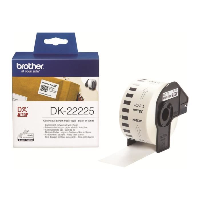 Brother DK-22225 Roll Paper - 3.8 Cm X 30.5 M - Continuous Labels - Compatible with QL-1050