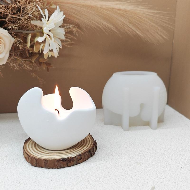 Eierschalenform Silikon Kerzenständerform für Epoxidharz Kerze Teelichthalter Dekoration Kerzenleuchter Silikonformen