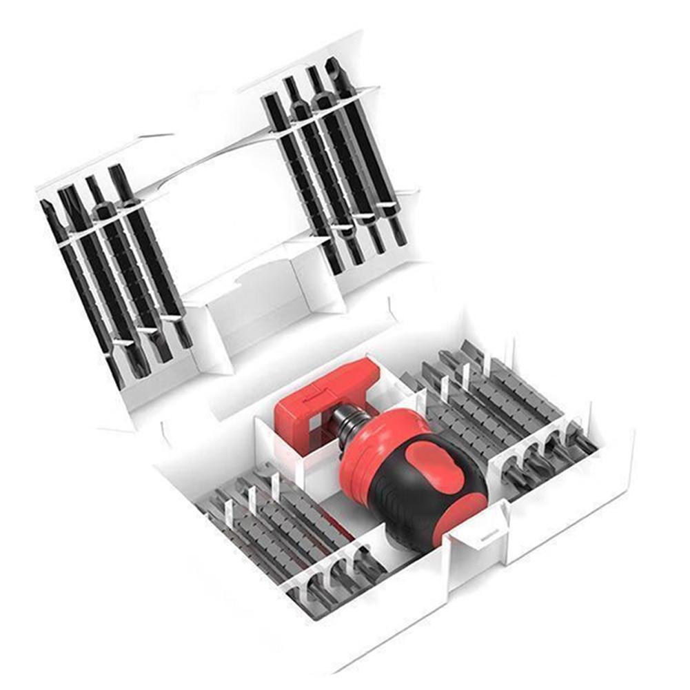 34 In 1 Ratchet Screwdriver Set 34in1 Ratchet Screwdriver Self-Locking Tool Multifunctional Double End Drill Bit