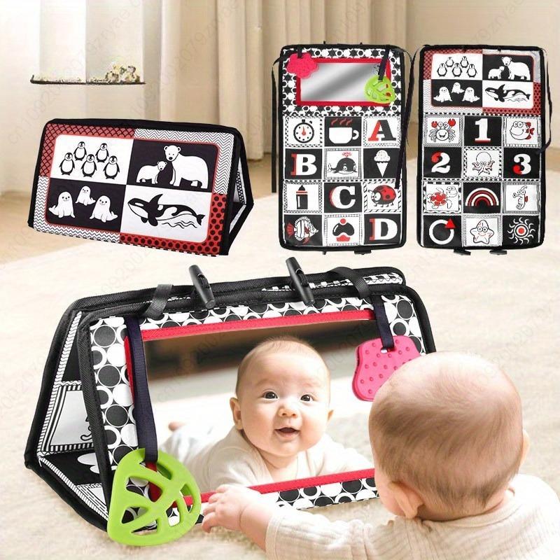 Non-Toxic Interactive Foldable Mirror Toy For Youngsters Promotes Brain Development & Sensory Skills - Perfect Gift For Holidays
