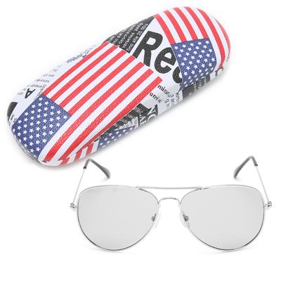 Occhiali con Lenti Polarizzate Fotocromatiche UV400 AntiUV alla Moda Unisex(Cornice d'Argento )