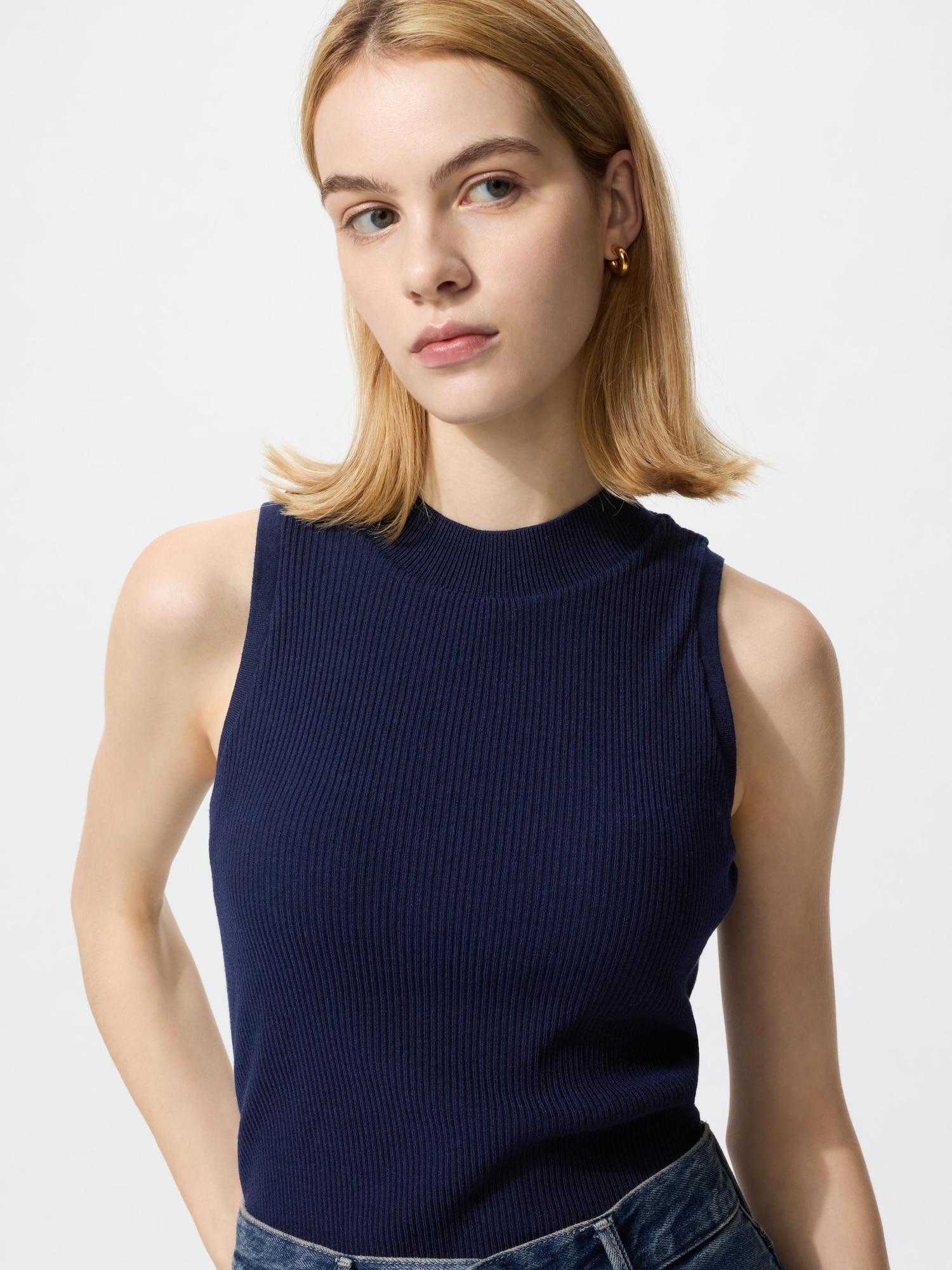 

Топ-бра из машинной вязки Uniqlo 68 BLUE/WOMEN 3XL