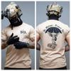 Unisex Grafik T-Shirt Brothers In Arms Erzengel Michael Sonnenschirm Schlange beidseitiger Druck Heiliger Schütze Uns Glaube Slogan