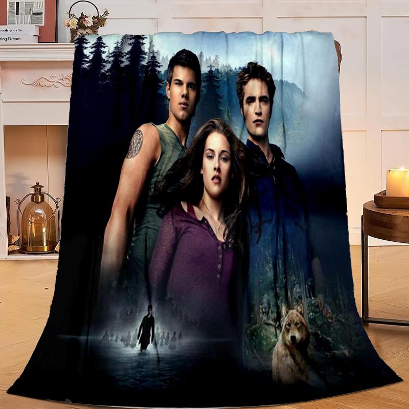 1PC Vampire Saga Romance Flannel Blanket Gift, Suitable for Both Men And Women, Soft Ideal for Beds And Sofa, Birthday Or Christmas Gift