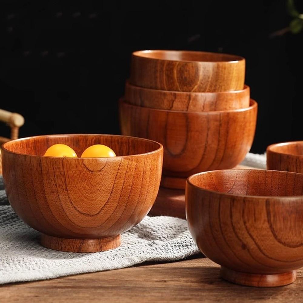 Handmade Crafts Food Containers Japanese Style Wooden Utensils New Wooden Bowls  Kitchen Supplies