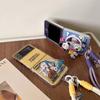 Cute Snoopy family Charlie Folding flip Fold Magsafe Wireless Charge Case For Motorola moto razr 40 50 Ultra 3D Magnetic Holder
