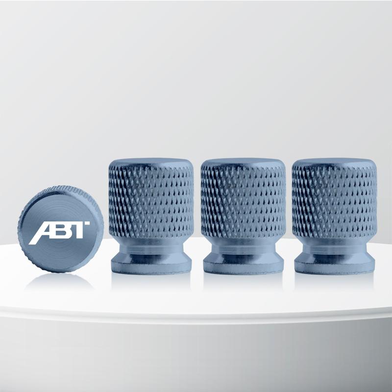 Aluminum ABT Logo Car Wheel Tire Valve Stem Caps Tyre Valve Covers For Skoda Seat Cupra TTRS RS5 RS4 A4 A5 Q3 Q5 Golf Polo 4pcs