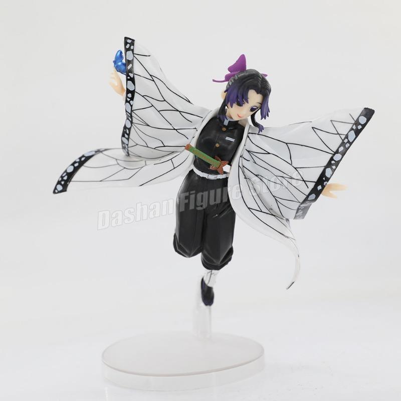 Gk Demon Slayer Actionfigur Kochou Shinobu Figur PVC 21cm Sammlung Anime Kimetsu No Yaiba Ornamente Modell Spielzeug für Geschenke