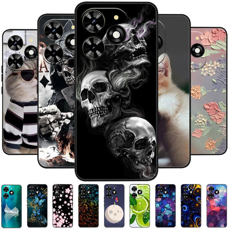 Pro pouzdro Infinix Hot 40 Pro 40i Černé Měkký Silikon TPU Ochranný Kryt Telefonu Pro Infinix Hot 40i Fundas Shell Hot40 Pro Coque