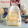 Cartoon Cute Rabbit Elephant Koala Dog Animal Letter Printed Backpack Student