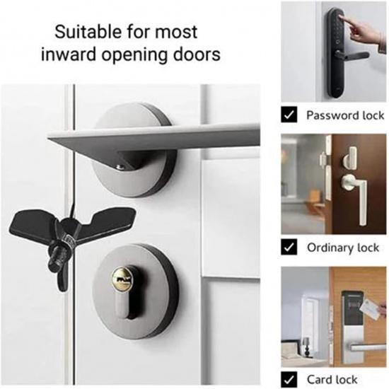 Anterlock - Premium Door Lock, Anterlock Premium Door Lock, Guard Kit Door Lock Travel, Portable Door Lock for Travel Hotel Safety, Adjustable Door