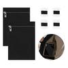 2Pcs Sewn In Invisible Pocket Zippered Canvas Fabric Concealed Storage Pocket for Coat Jackets Clothing Accessories