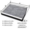2x Car Pollen Cabin Filter Activated Carbon For Volvo C70 Convertible S60 S70 S80 V70 XC70 Cross Country XC90 30630752 9204626-7