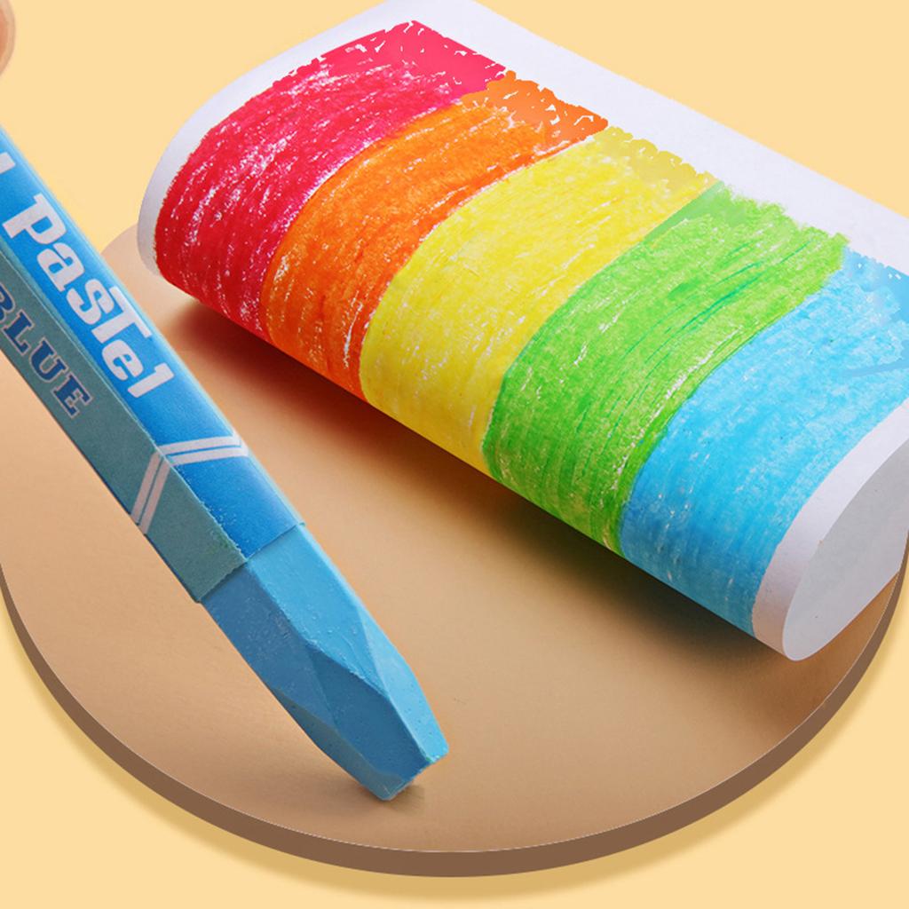 Students Crayons for Artistic Expression Easy to Hold Silky Washable Crayons