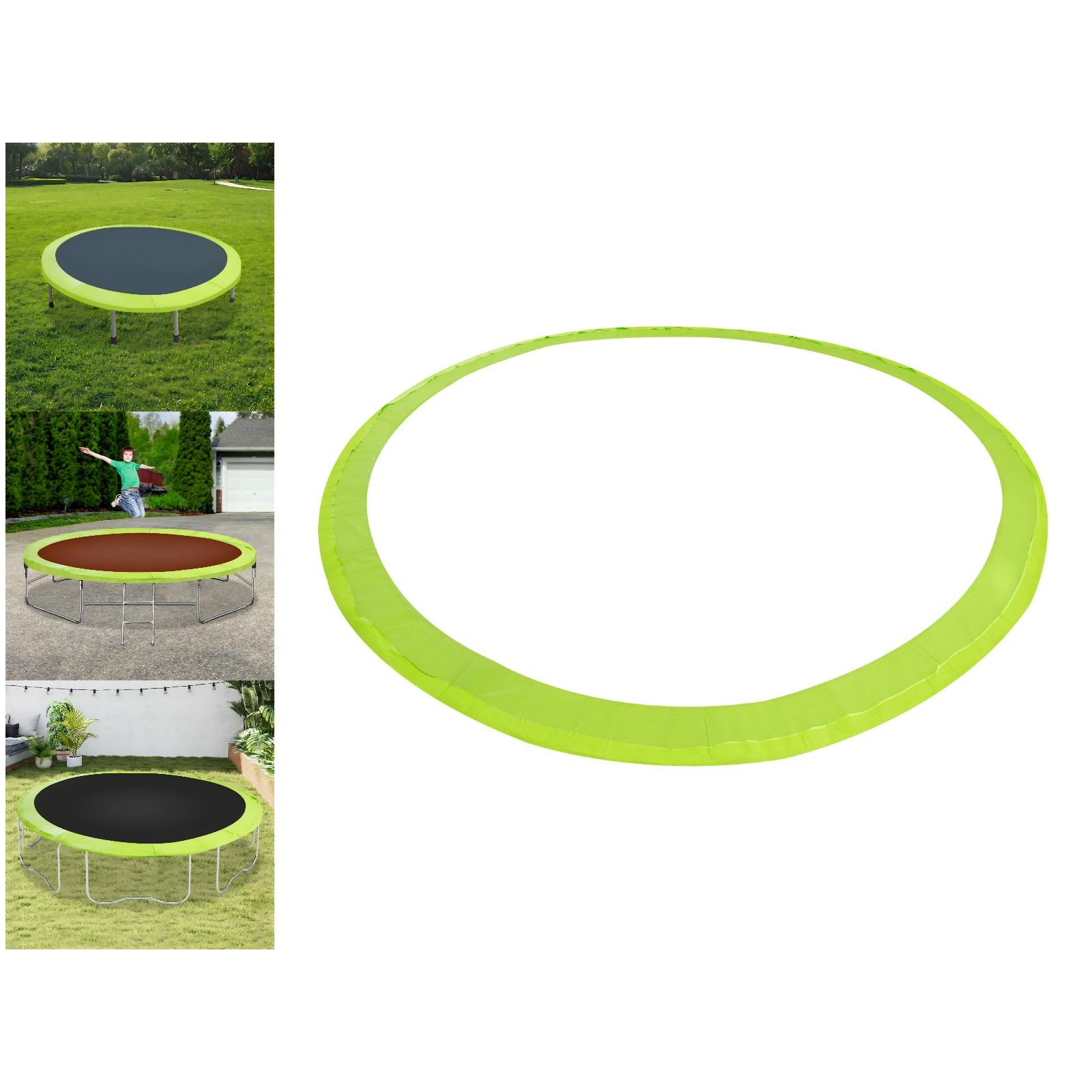 

16ft Trampoline Safety Pad, Waterproof Thick PVC Cover Pad with Enhanced Edge Padding Replacement for Spring Protection, Green светло-зеленый