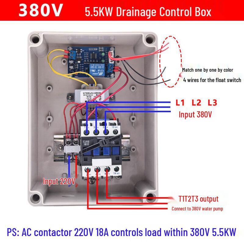 Aokewen 380V 5.5KW Drainage Control Box
