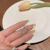 S925 Exquisite Super Flash Star Cross Earrings Women'S Sweet And Cool Niche Design Temperament Fashionable Versatile Stud Earrings