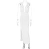 Summer Fashion Women's Sexy Deep V Open Back Split Dress Trend