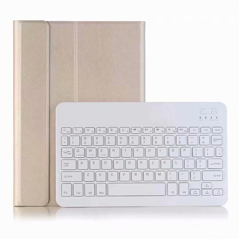 Samsung Tab S11 Protective Leather Case with Magnetic Bluetooth Keyboard, Mouse, and Korean/Spanish Support