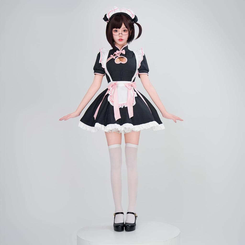 Halloween Cosplay Costume Dress Chinese Dress Maid [milky Time] Mini-length