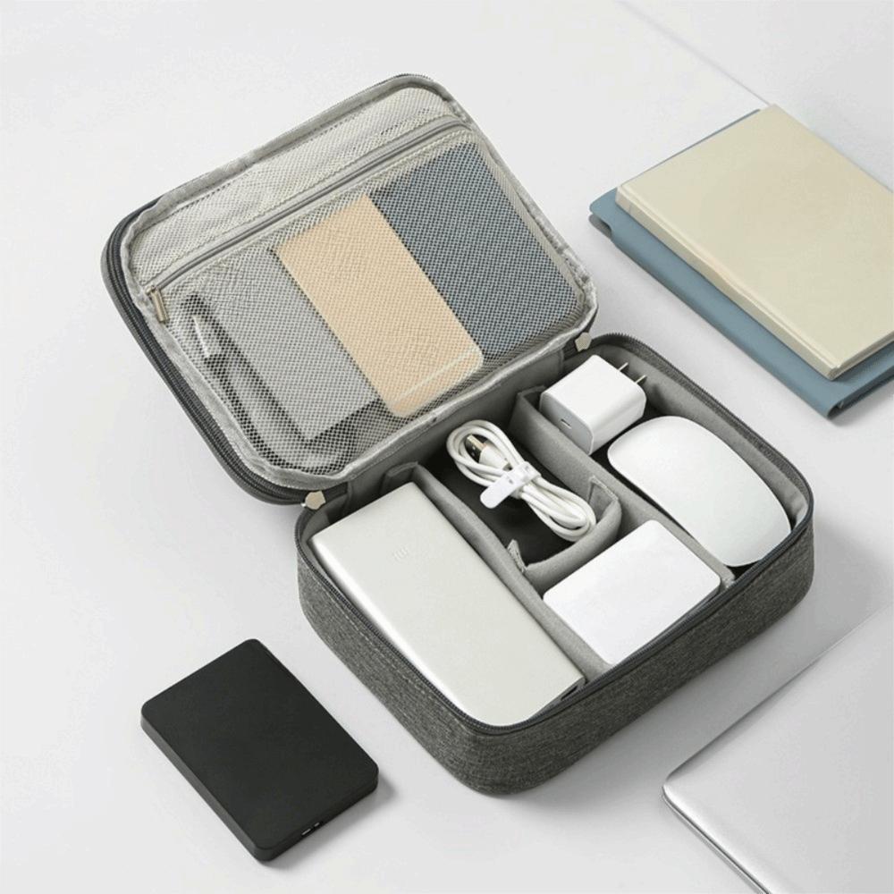 Dust-proof Digital Storage Bag Protective Prevent Scratches Charger Storage Bag Wear-resistant Zipper Digital Accessories Bag