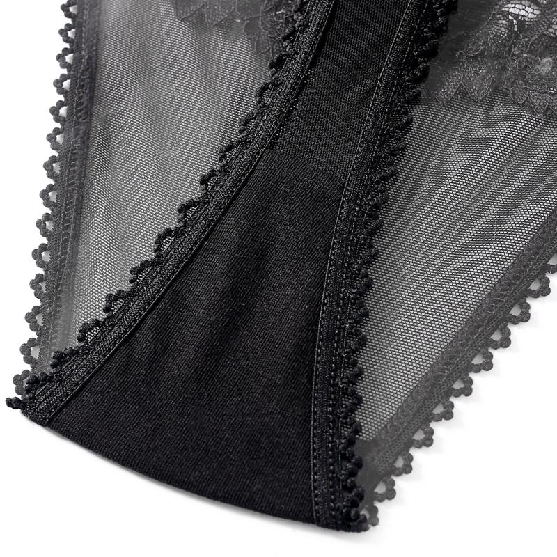Women Sexy Lace Panties Low-waist Underwear Thong Female G String Lovable Lingerie Temptation Transparent Intimates