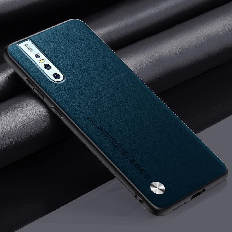 Luxus PU Lederhülle Für Vivo V15 Pro Rückseite Matte Silikon Stoßfester Schutz Handyhülle Für Vivo V15 V15Pro Coque