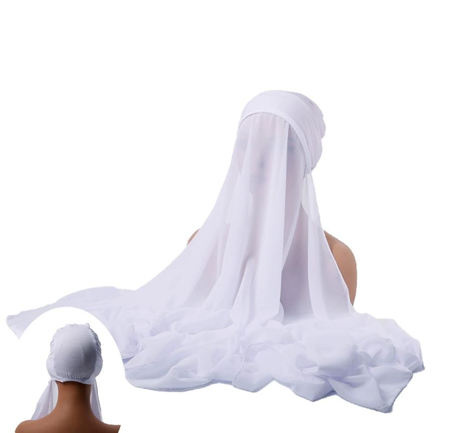 Ramadan Instant Hijabs Chiffon Hijab Scarf With Jersey Caps Bonnet Brand Design Muslim Scarf Women Islamic Underscarf Hijabs