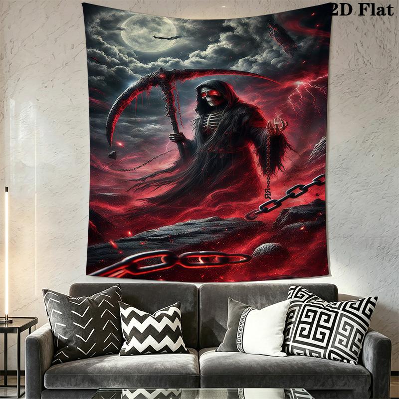 Dark Fantasy Reaper Tapestry Tapestry Wallmounted Fashion Print Soft Wall Decoration Wall Covering Decoration