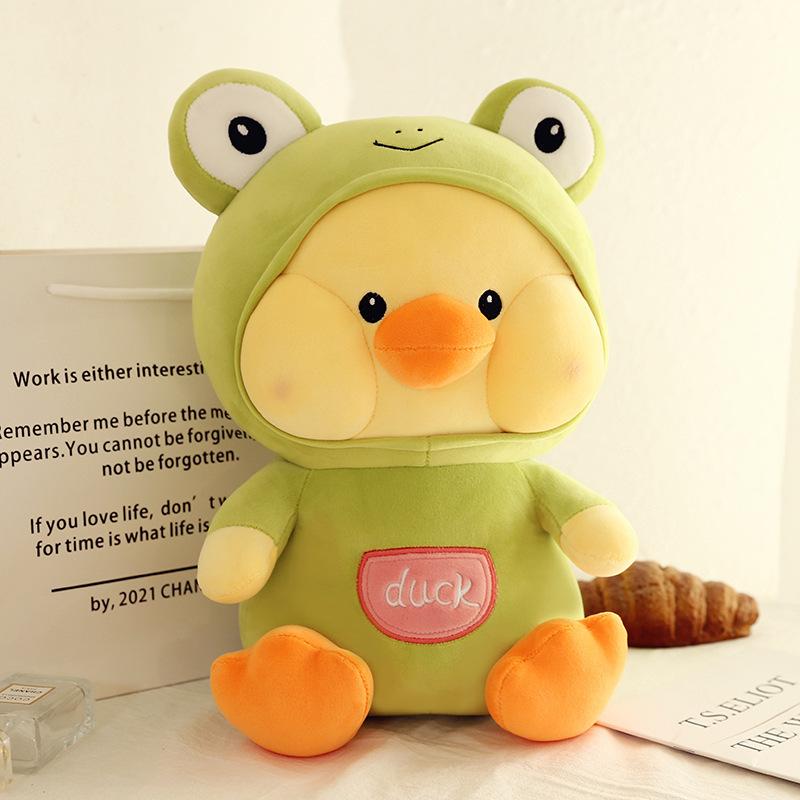 Cartoon Rabbit, Frog, and Duck Plush Toy - Hyaluronic Acid Soft Children's Birthday Gift