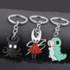 Hollow Knight Metall Charaktere Schlüsselanhänger Der Ritter Oktopus Grub Hornet Anhänger Schlüsselkette für Damen Herren Schlüsselhalter Schmuck