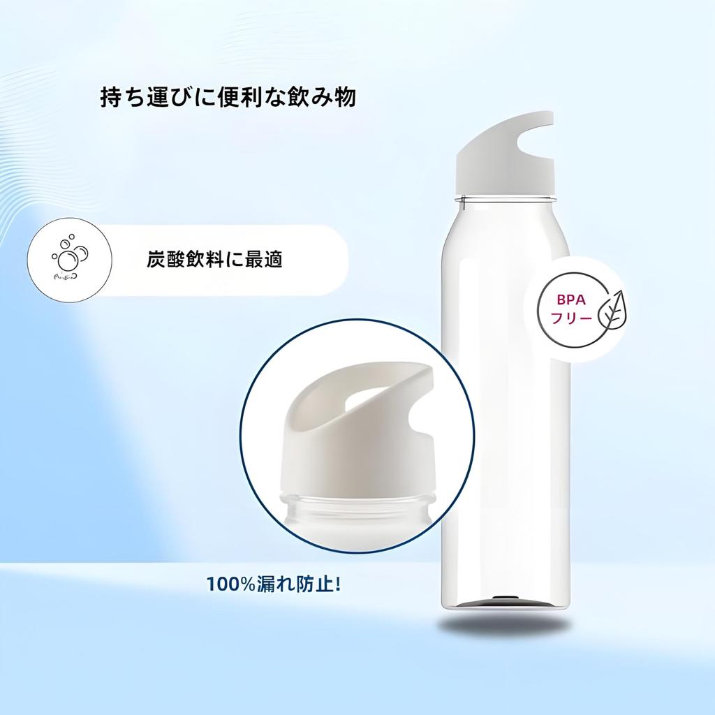 of food contact MYEEDA Water Bottle 650ml Bottle Easy to Wash Water Bottle Transparent Plastic BPA Free Water Bottle with Handle Water for Boys Girls