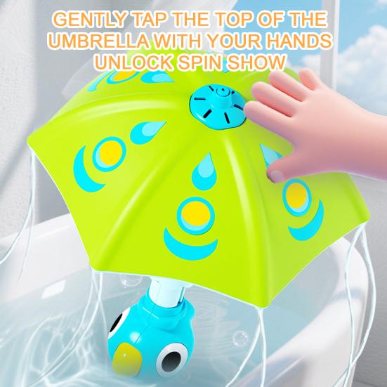 Retractable Bath Toy with Water Spray & Spinning Wheels Child Shower Play Set