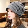 Ear Protection Visor Beanie Hat Oversized Fit Warm Winter Hats Soft Slouchy Beanie Hat  For Women