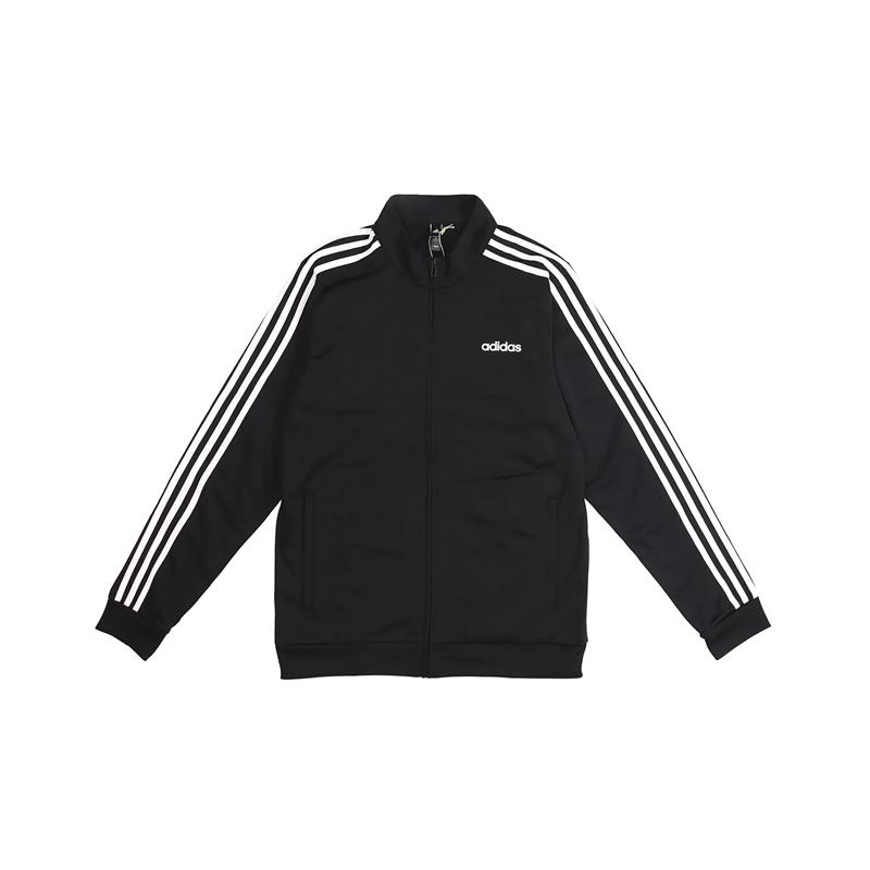 adidas Black Men s 3-Stripes Stand-Collar Track Jacket DQ2070 XXL
