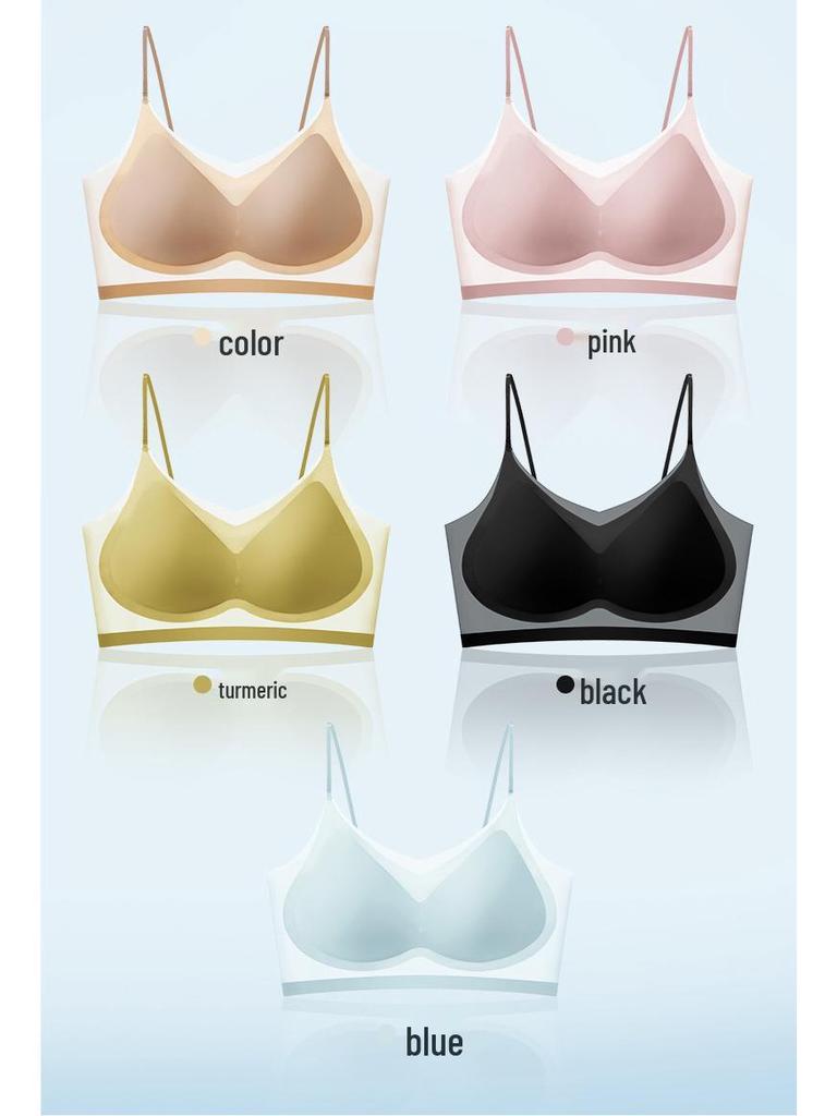 Women's Seamless Ultra-Thin Sports Bra: Enhances Small Bust, Minimizes Larger Bust for a Sleek Look