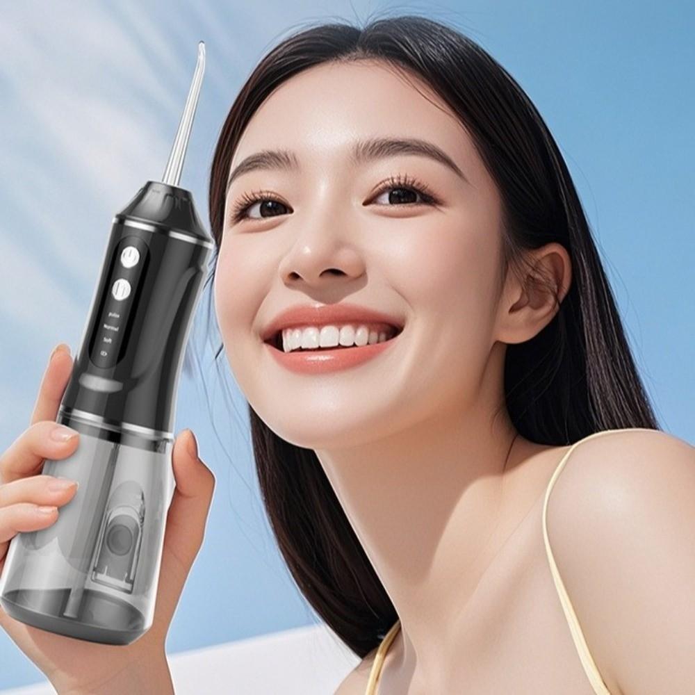 Smart Electric Oral Irrigator Rechargeable Cordless Electric Tooth Flusher Professional with 4 Nozzles Tooth Scaler Braces Care