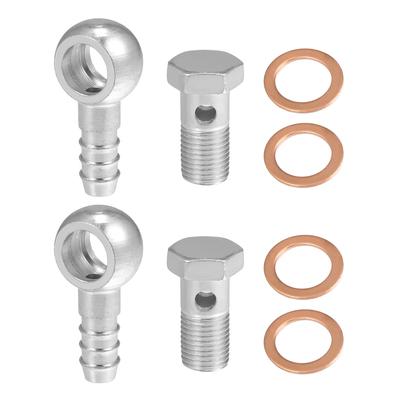 ACROPIX Banjo Bolt Hose Barb Fittings, Banjo Fittings, Fuel Line with Screw Washers, For