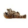 Artistic Brasses Lanterns Fish Sculpture by Ocean Life Perfect for Tabletops In Living Room or Study