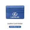 Car Styling Card Case Thin Coin Purse Driver's License Ticket Holder For Lexus UX250h RX450h CT200h RX400h NX300h RX350 RX300 GX