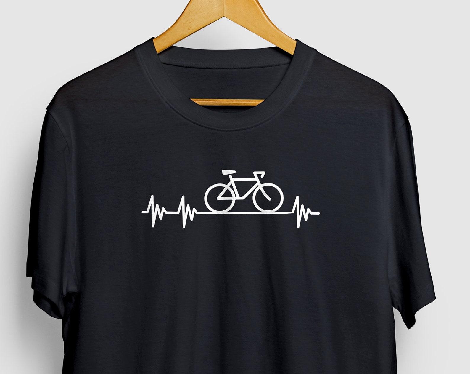 Bicycle Heartbeat Funny Bicycle shirt, Cycling shirt, Bicycle Gift, Bicycle Lover Shirt, Cycling gift, Funny Biker Gift, Biking Gifts XL