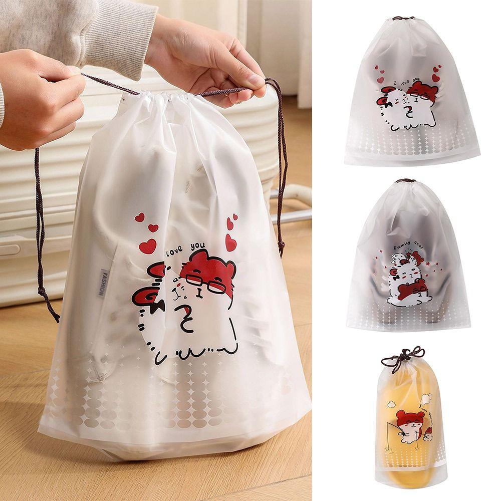 

10Pcs EVA Clothes Storage Pouch Cartoon Underwear Shoes Organizer for Home&Travel L