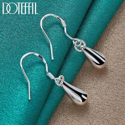 Droplet Earrings Silver Fashion Jewelry