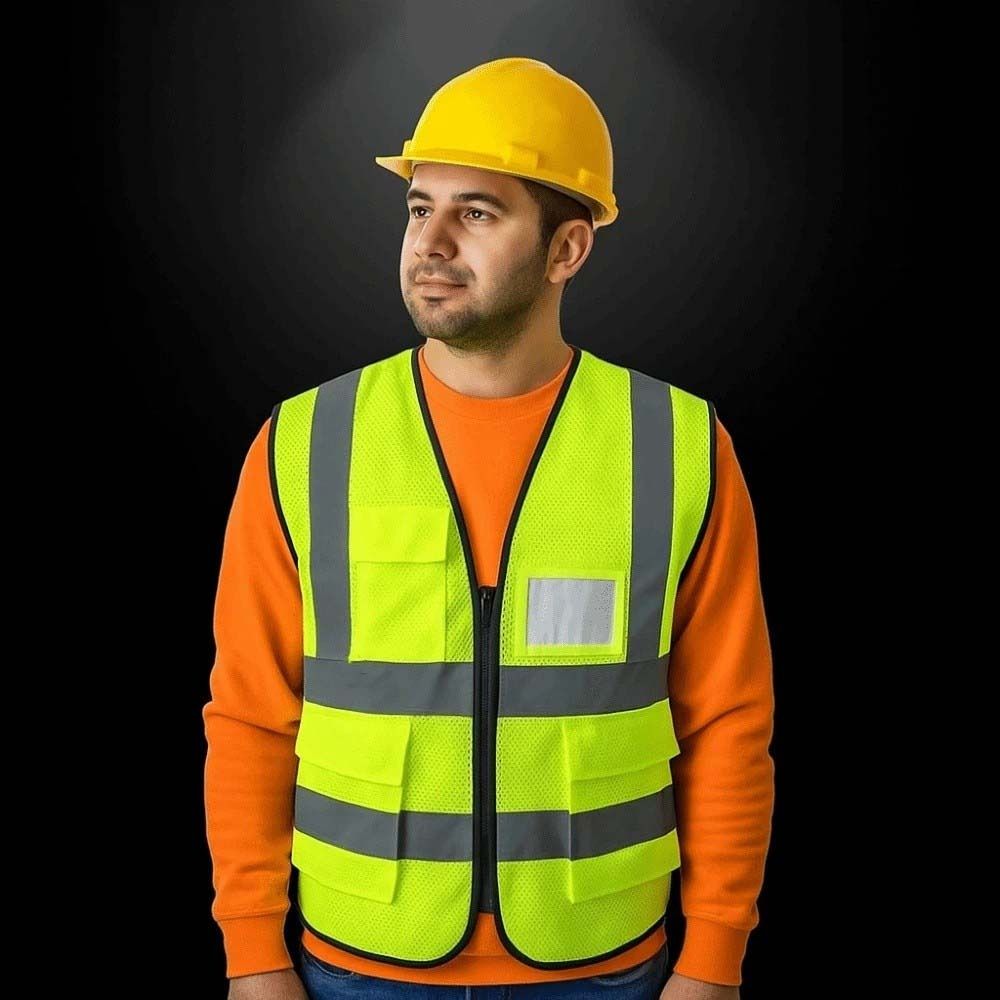 Warning Outdoor Safety Clothing High Visibility Construction Clothes Reflective Vest Cycling
