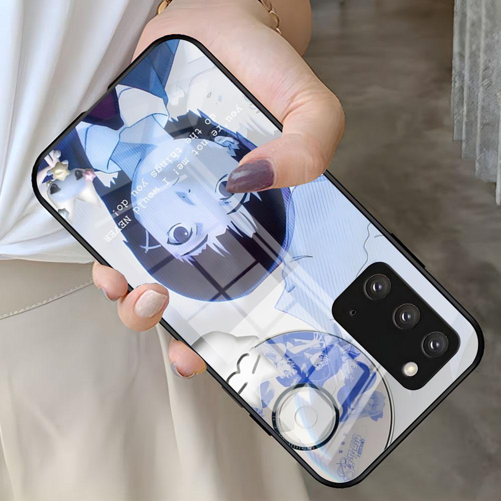 

Serial Experiments L-Lain Phone Case For Samsung S26 S25 S24 FE S23 S22 S21 Plus S20 Ultra Note20Ultra Black Glass Cover Galaxy S23