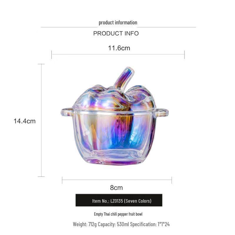 

ZISIZ Colorful Lidded Snack Jar