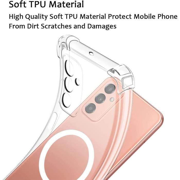 Coque de protection - Samsung - Galaxy M23 5G - Transparent - Antichoc - Anneau métal