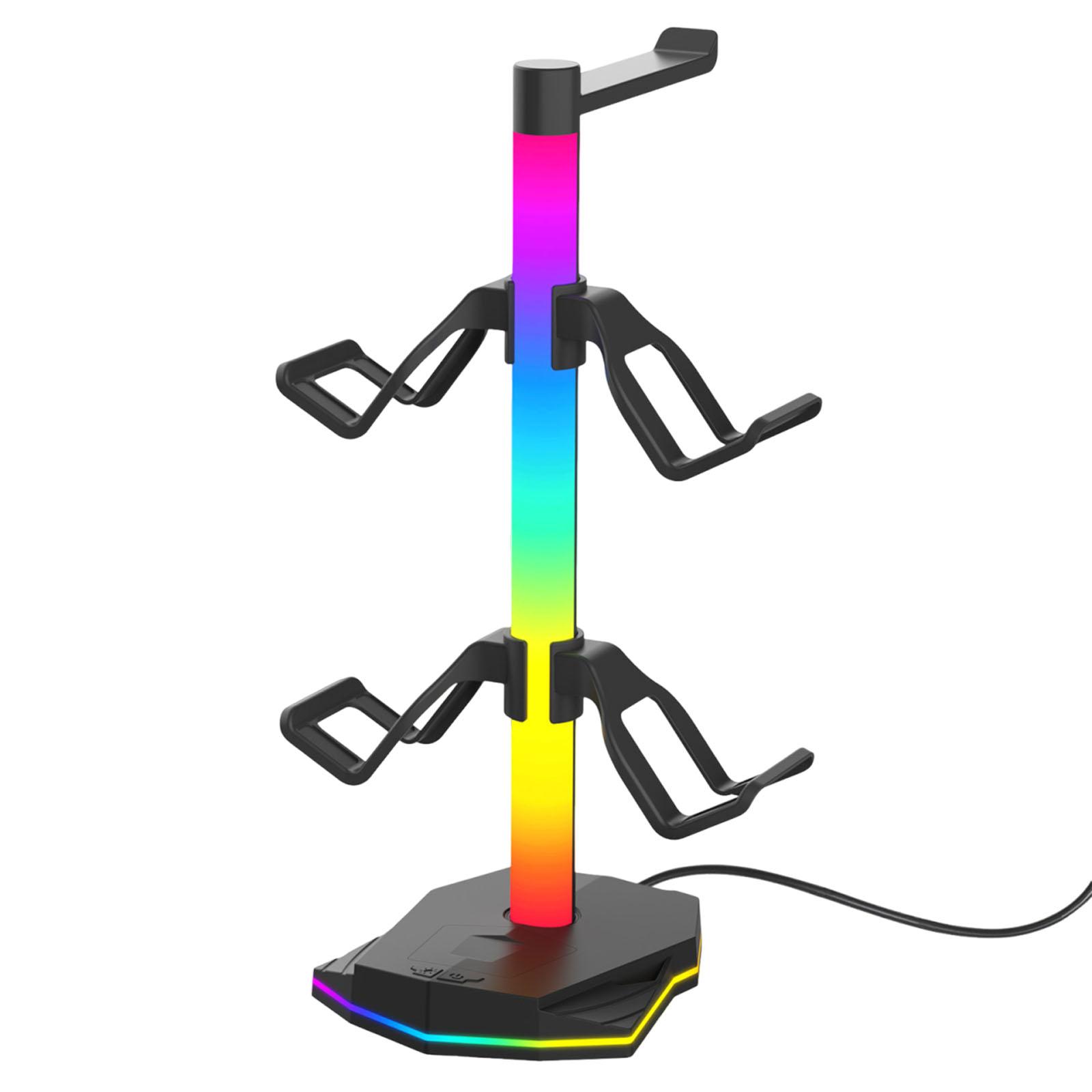 

Headset Controller Display Stand Anti-Slip Headphone Storage Holder Detachable Hooks Earphone Display Bracket Gaming Accessories чёрный
