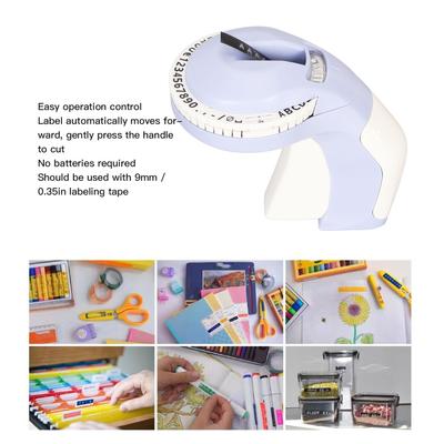 Imprimante d'étiquettes en relief 3D portable, machine à écrire à gaufrage d'étiquettes 600 dpi, 47 caractères, avec 2 rouleaux de ruban pour scrapbooking